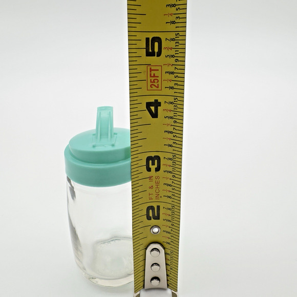 Vintage Federal Housewares Salt Pepper Shakers Light Blue Tops - Picture 6 of 7